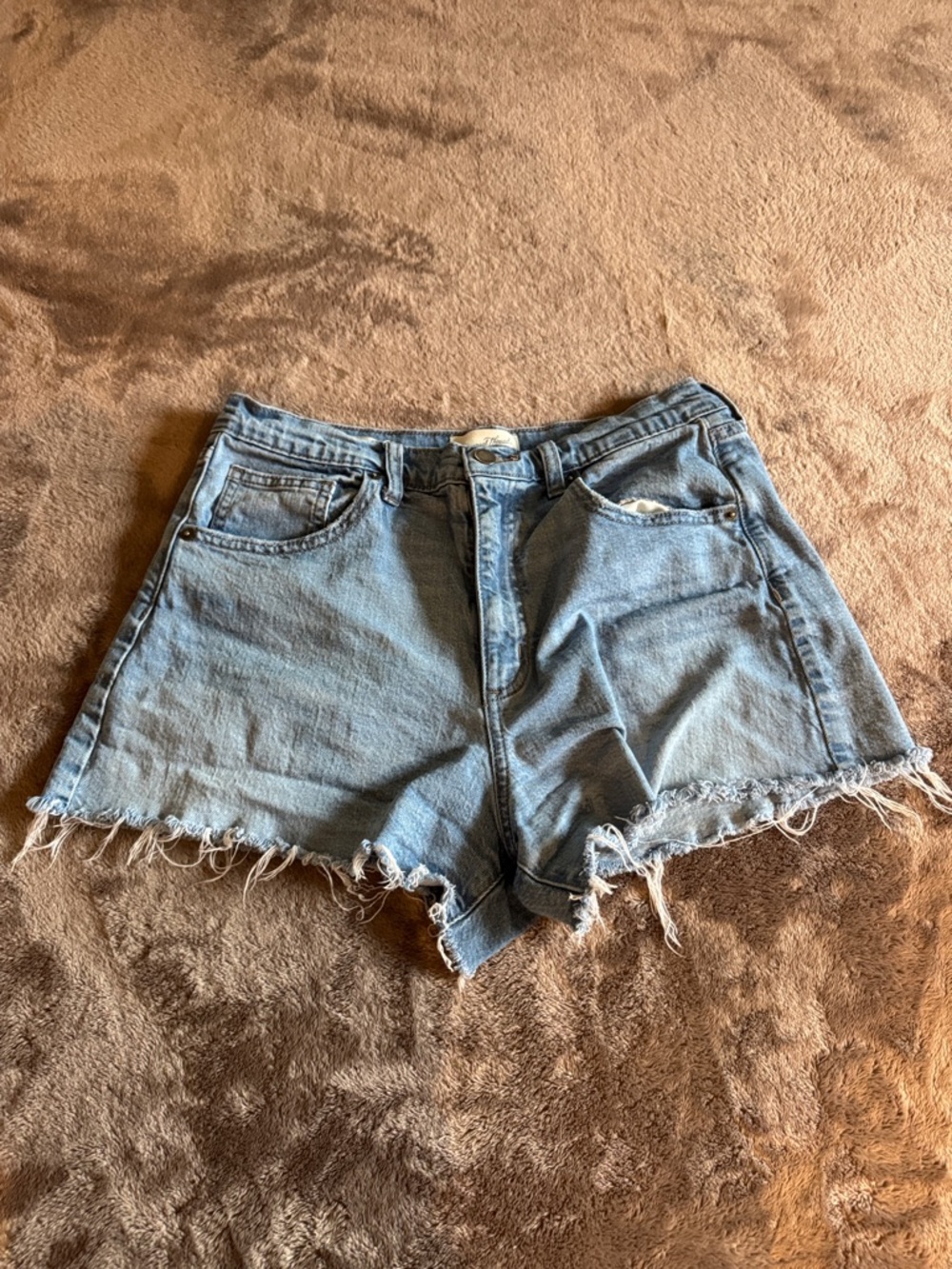 Universal Thread Light Blue Frayed Denim Cutoff Shorts